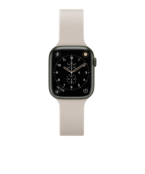 ピージーエー（PGA）　AppleWatch　42／41／40／38mm用　シリコンバンド　アイボリー
