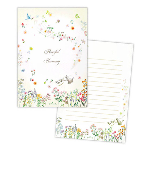 ホールマーク（Hallmark）　レターパッド　コンフォート＆ピースパッド　827908　ピースフルハーモニー　10枚入り