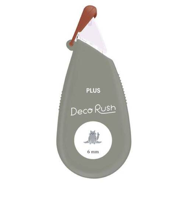 プラス（PLUS）　デコラッシュ　定番　6mm幅　52－068　ストレッチネコ