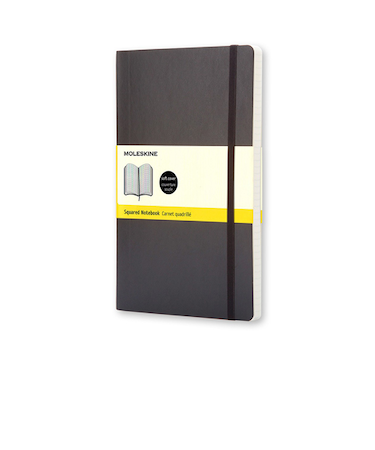 モレスキン（MOLESKINE）　クラシックノートブック　ソフトカバー　方眼　ラージサイズ　404872　ブラック