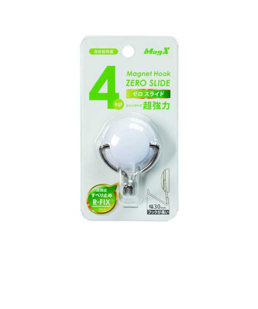 マグエックス　MAGX　MZR－4W　マグネットフック　ゼロスライド　S　白