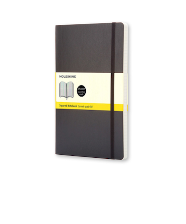 モレスキン（MOLESKINE）　クラシックノートブック　ソフトカバー　方眼　ポケットサイズ　404865　ブラック