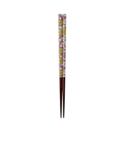 カワイ 箸 和紙レトロ 梅 23cm 紫