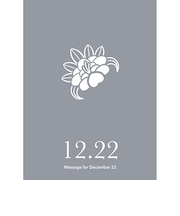 草紙堂　花結びメッセージカード　12月22日