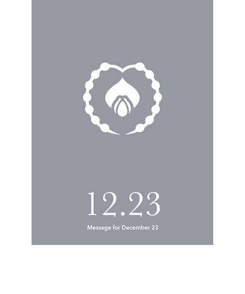 草紙堂　花結びメッセージカード　12月23日