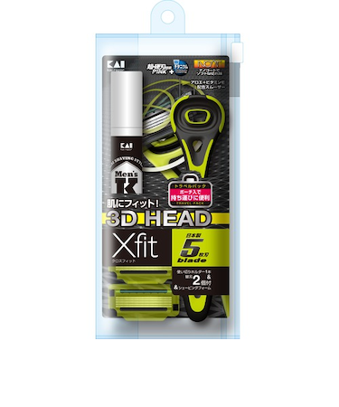 KAI　Xfit（クロスフィット)　替刃2コ入り　トラベルパック　GA0042Q
