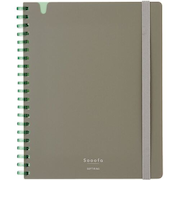 コクヨ（KOKUYO）　ソフトリングノート　スーファ　4mm方眼　B6変型　80枚　ス－SV748S4－DM　ウォームグレー