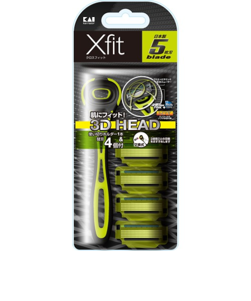 貝印（KAI）　Xfit（クロスフィット）　GA0041　替刃4個入り