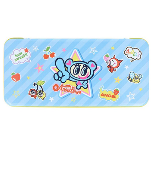 ナルミヤ　缶ペンケース　エンジェルブルー（Angel　Blue）