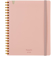 コクヨ（KOKUYO）　ソフトリングノート　スーファ　4mm方眼　B6変型　80枚　ス－SV748S4－P　ピンク