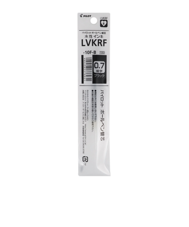 パイロット（PILOT）　水性ボールペン替芯　0.7mm　LVKRF-10F-B　ブラック