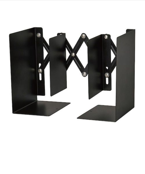 カール事務器（CARL）　せいとん　ブックエンド　伸縮型　ALB－55－K　ブラック