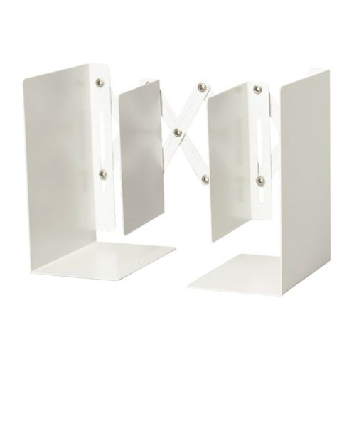 カール事務器（CARL）　せいとん　ブックエンド　伸縮型　ALB－55　ホワイト