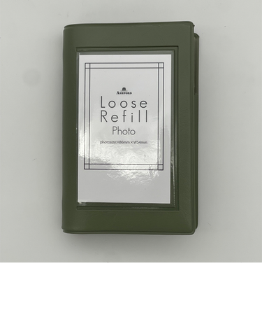 アシュフォード（ASHFORD）　ルーズリフィルフォトバインダー　ミニ5　5512－054KH　カーキ