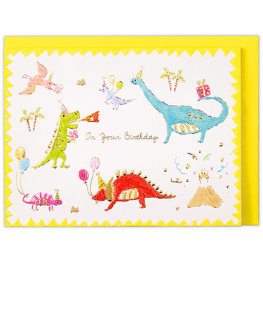 ホールマーク（Hallmark）　グリーティングカード　誕生お祝い　立体　バースデーパレード　817374　恐竜2