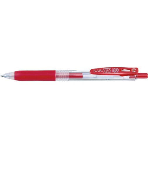 ゼブラ（ZEBRA）　サラサクリップ　0.4mm　レッド