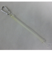 SW　コイルカラビナストラップキーホルダー　CL