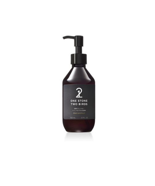 ワンストーントゥーバーズ（ONE　STONE　TWO　BIRDS）　洗顔だけじゃない+パックもできる洗顔料　ブラックプレミアム　150mL
