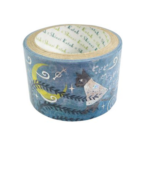 シール堂　きらぴかマスキングテープ　ks-dt-50020　宮沢賢治幻燈館　風の又三郎