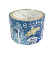 シール堂　きらぴかマスキングテープ　ks-dt-50019　宮沢賢治幻燈館　よだかの星