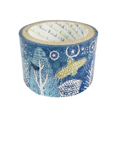 シール堂　きらぴかマスキングテープ　ks-dt-50019　宮沢賢治幻燈館　よだかの星