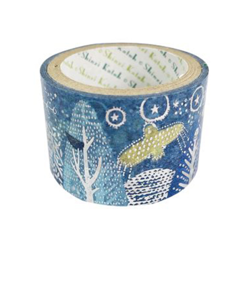シール堂　きらぴかマスキングテープ　ks-dt-50019　宮沢賢治幻燈館　よだかの星