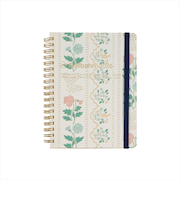 【2025年10月始まり】　デルフォニックス（DELFONICS）　ロルバーンダイアリー　レース　L　マンスリーブロック　160048_200　クリーム　月曜始