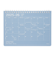 【2025年9月始まり】 マークス(MARK'S) ノートブックカレンダー S マンスリーブロック 26ADR-NB2-CBL チョークブルー 月曜始まり