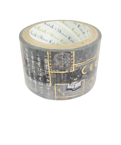 シール堂　きらぴかマスキングテープ　ks-dt-50018　宮沢賢治幻燈館　猫の事務所