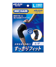 メディエイド　すっきりフィットヒザ　ブラック　L
