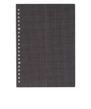 日本能率協会　NOLTYノート　kukuru　ミシン目入り方眼3.5mm　A5　NTK1104　ブラック