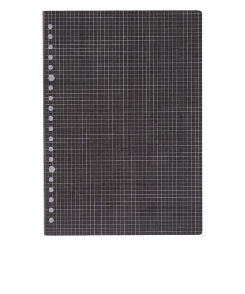 日本能率協会　NOLTYノート　kukuru　ミシン目入り方眼3.5mm　A5　NTK1104　ブラック