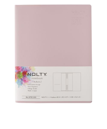 日本能率協会　NOLTYノート　kukuru　オーガナイザー　A5　NTK1303　スモークピンク