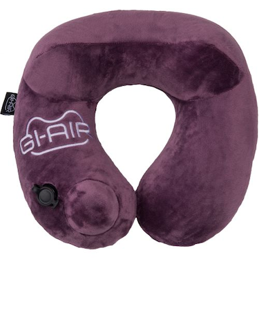 ジーアイエア（GI-AIR）　ポンプ式ネックピロー　グレープワイン
