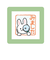 こどものかお　ミニポンスタンプ　0550－009　みました　ウサギ