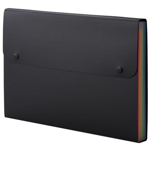 セキセイ　アドワン　レインボードキュメントファイル　A4ヨコ　AD‐2212　ブラック