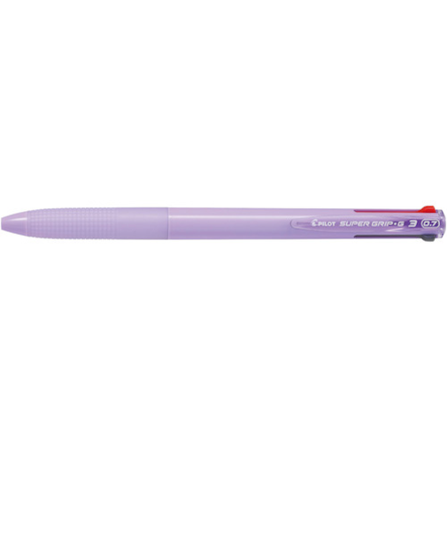 パイロット（PILOT）　油性ボールペン　スーパーグリップG3　BKSG－30F－PU　細字0.7mm　パープル