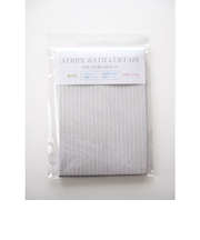 MTK フレッシュストライプ バスカーテン ホワイト