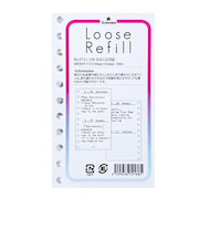 アシュフォード（ASHFORD）　ルーズリフィル　ひとこと日記　ミニ5（11穴リフィル）　5711－100