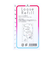 アシュフォード（ASHFORD）　ルーズリフィル　無地メモ　ミニ5（11穴リフィル）　5712－100