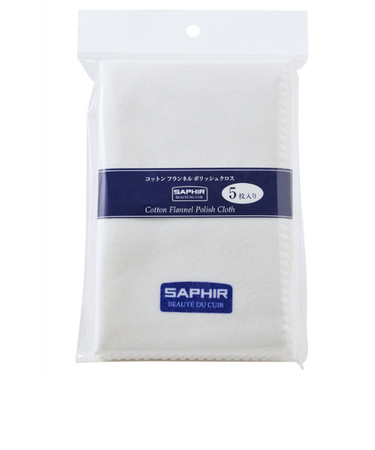 サフィール　コットンフランネルポリッシュクロス　5枚入