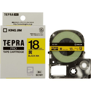 キングジム（KING　JIM）　プロテープカートリッジ　18mm　黄／黒文字　ＳＣ１８Ｙ