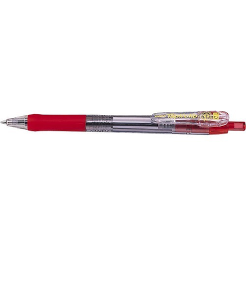 ゼブラ（ZEBRA）　タプリクリップボールペン　1.0mm　赤
