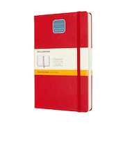 モレスキン（MOLESKINE）　クラシックノートブック　エクスパンデッド　ハードカバー　横罫　ラージサイズ　レッド