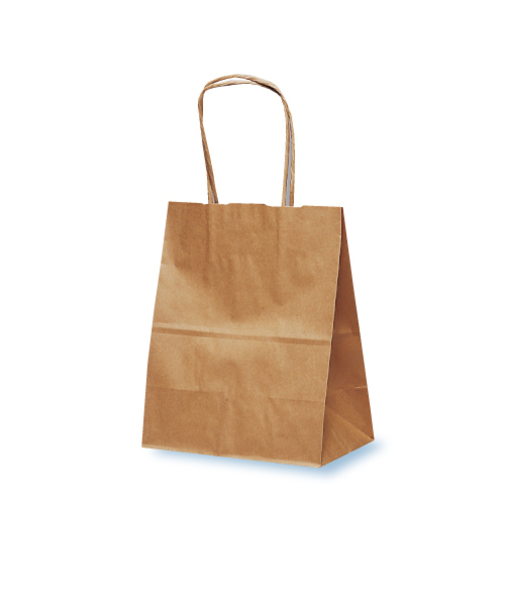 ベルベ　手提げ袋　T－2　茶無地　10枚入