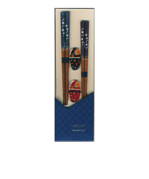 イシダ　星桜　箸置付き　2膳セット