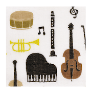 カームランド 千代紙タオル 楽器