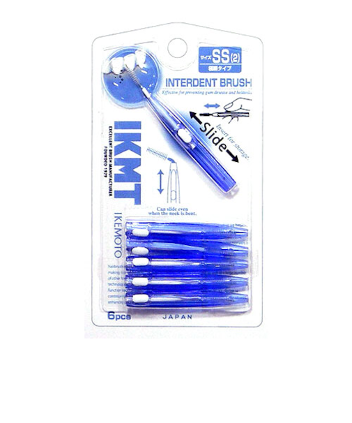 イケモト（IKMT）　スライド収納式　歯間ブラシ　SSサイズ　IKT7110　6本入