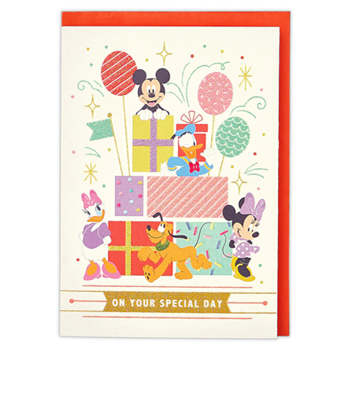 ホールマーク（Hallmark）　グリーティングカード　誕生お祝い　立体　ディズニー　817299　ミッキー＆フレンズ　プレゼントボックス2