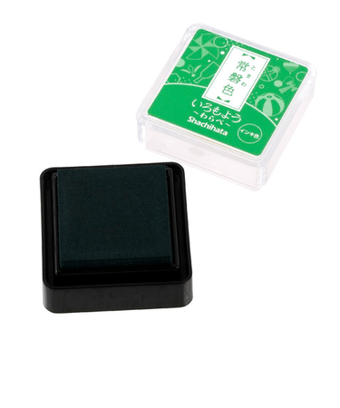 シヤチハタ　いろもよう　わらべ　常磐色